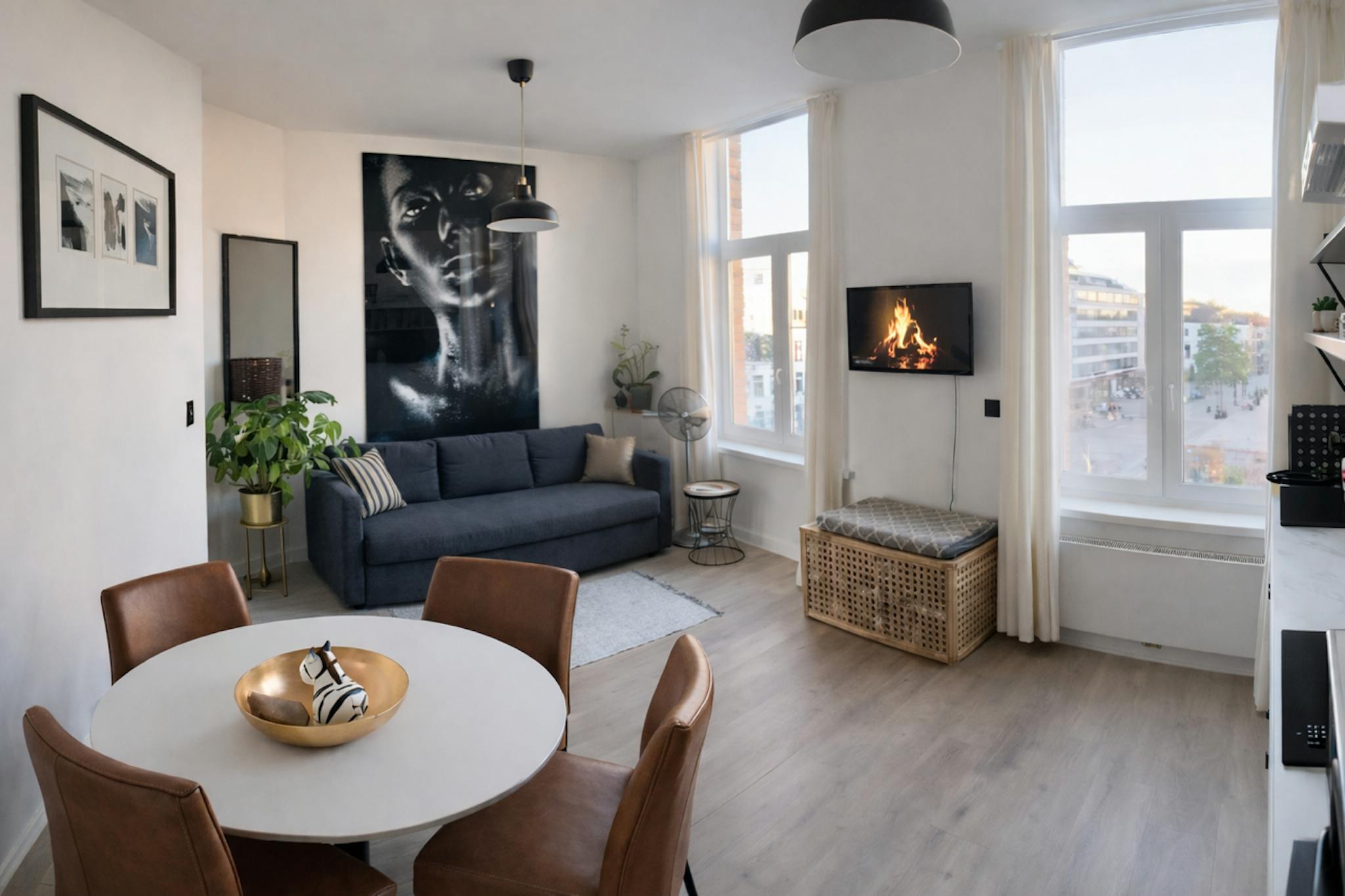 Appartement te  huur in Antwerpen 2000 1825.00€ 1 slaapkamers 60.00m² - Zoekertje 83912