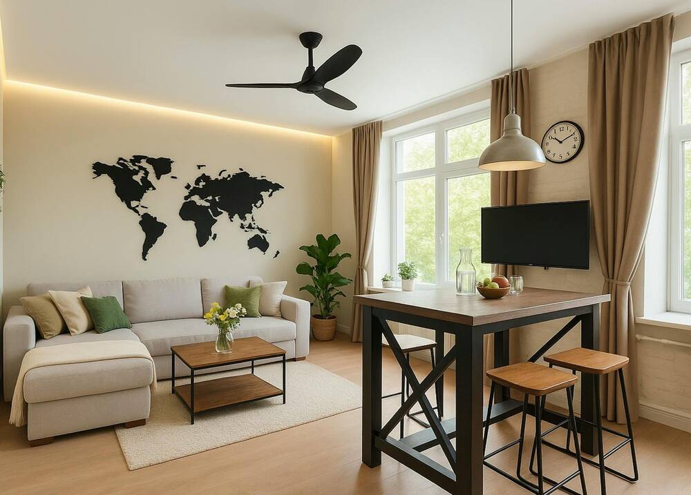 Appartement te  huur in Antwerpen 2000 1825.00€ 1 slaapkamers 65.00m² - Zoekertje 84106