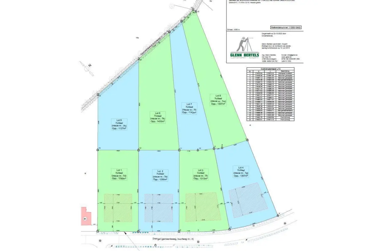 Bouwgrond te  koop in Zoersel 2980 367640.00€  slaapkamers m² - Zoekertje 10195
