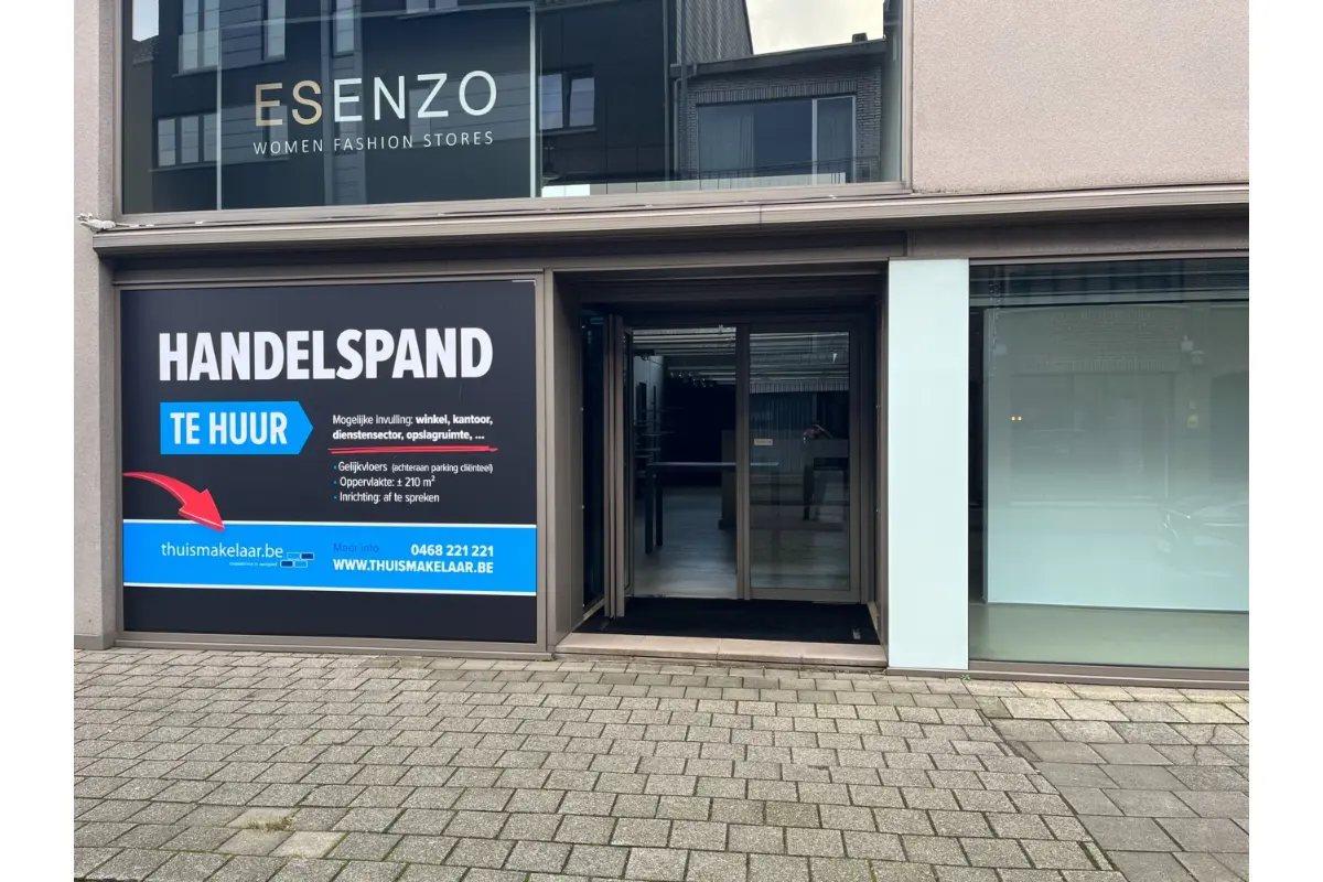 Handelszaak te  huur in Meerhout 2450 1600.00€  slaapkamers 210.00m² - Zoekertje 11287