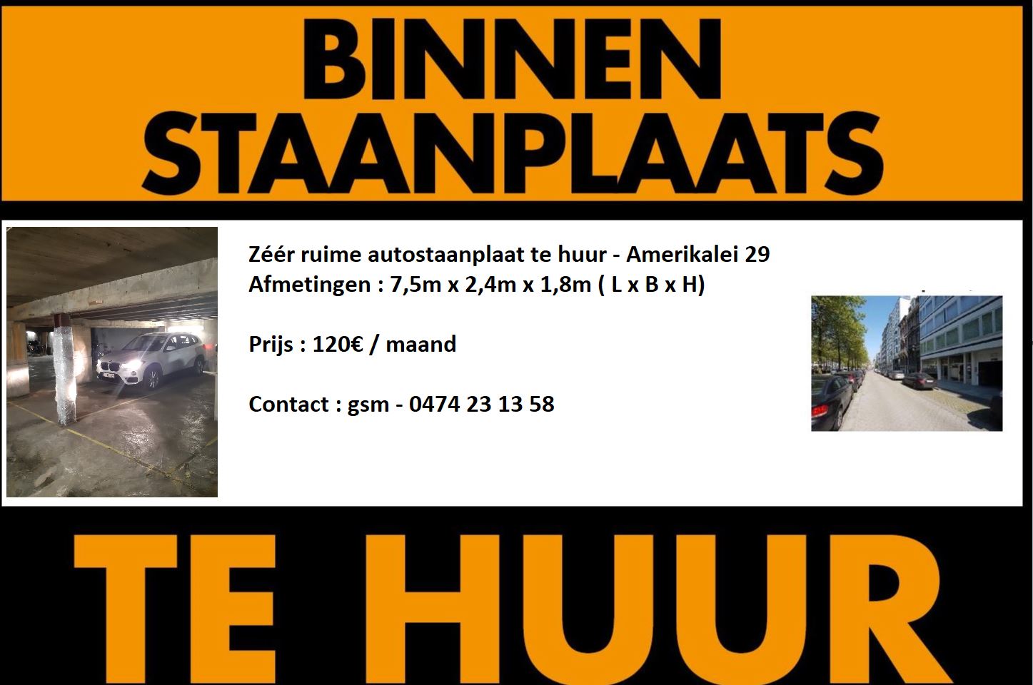 Box te  huur in Antwerpen 2000 120.00€  slaapkamers 20.00m² - Zoekertje 1045997
