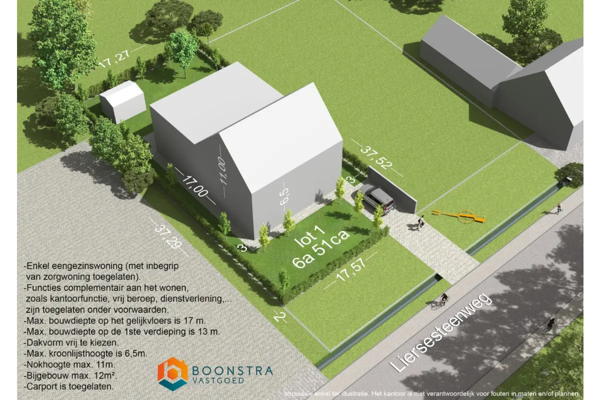 Grond te  koop in Heist-op-den-Berg 2220 152500.00€  slaapkamers m² - Zoekertje 60747