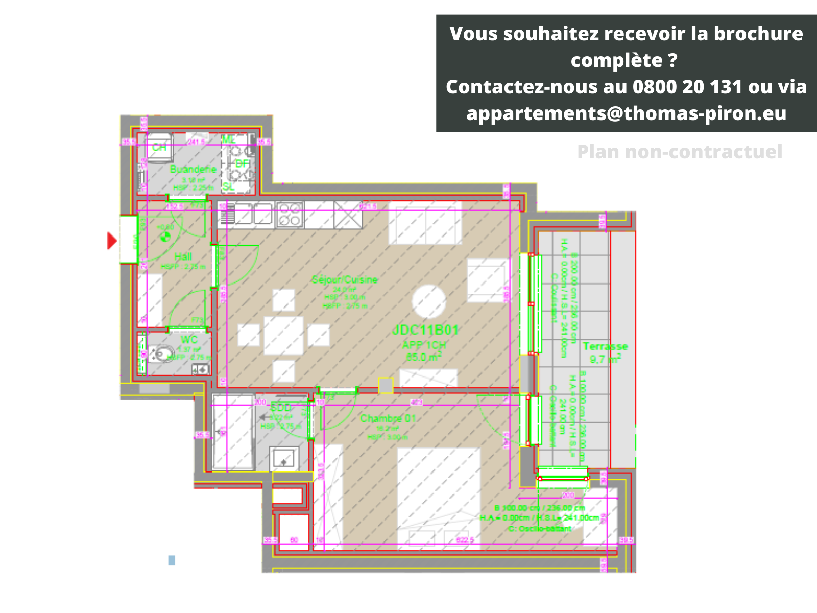Appartement te koop in Koningshooikt 2500 295000.00€ 1 slaapkamers 65.00m² - Zoekertje 365554