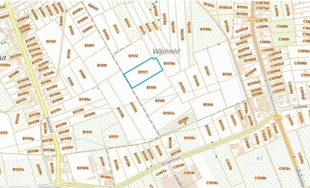 Grond te koop in Meerhout 2450 40000.00€ slaapkamers m² - Zoekertje 427720