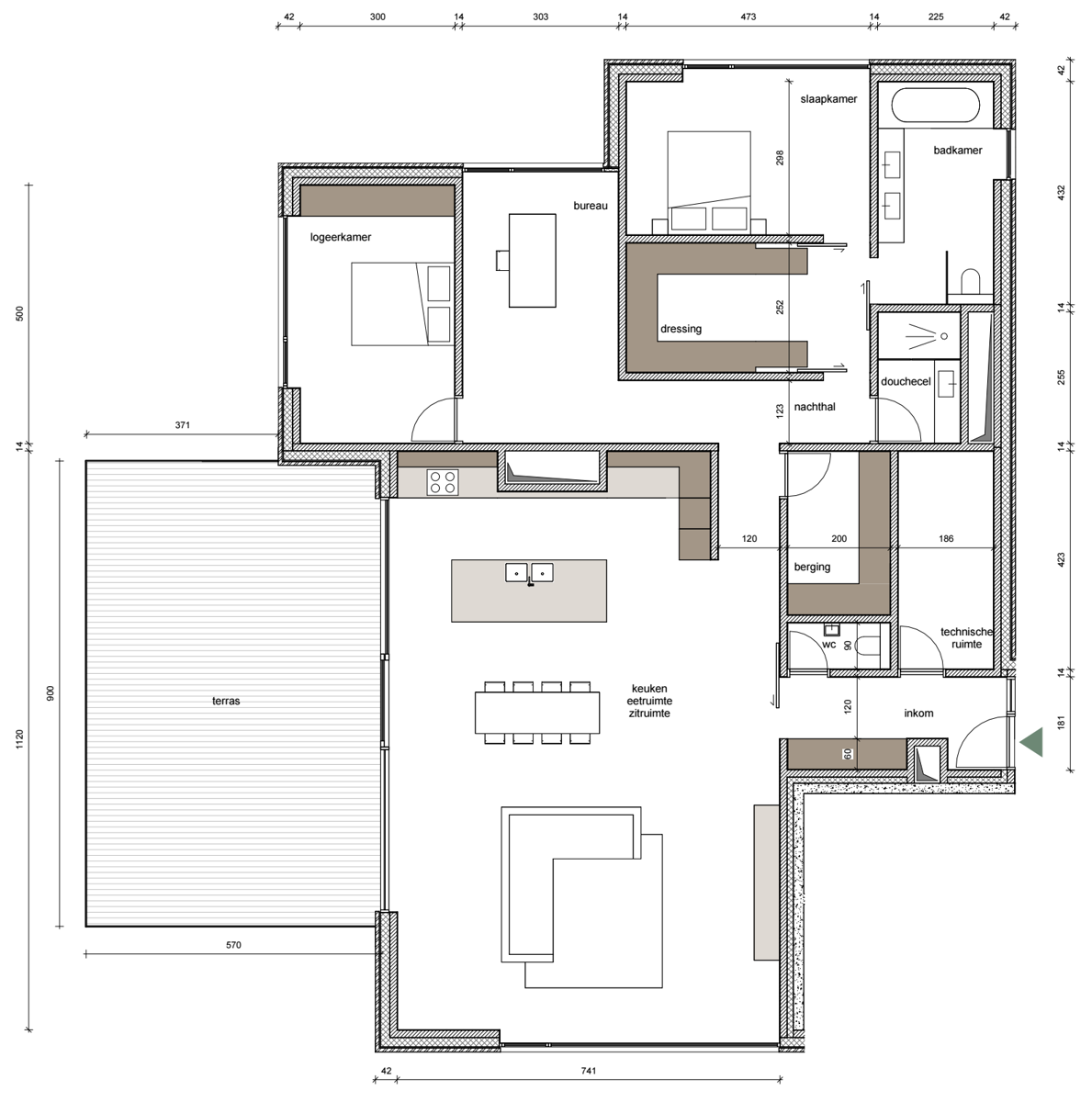 Penthouse te  koop in Mechelen 2800 877500.00€ 3 slaapkamers 212.00m² - Zoekertje 452881