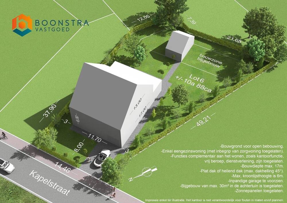 Grond te koop in Putte 2580 289000.00€ slaapkamers m² - Zoekertje 455491