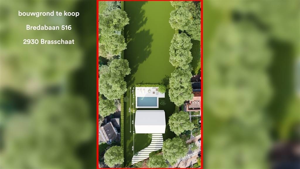 Grond te koop in Brasschaat 2930 549000.00€ slaapkamers m² - Zoekertje 491623