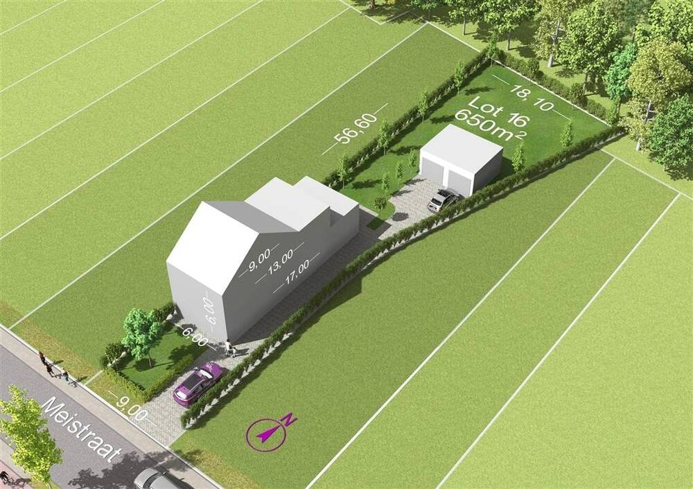 Grond te koop in Berlaar 2590 210000.00€ slaapkamers m² - Zoekertje 497487