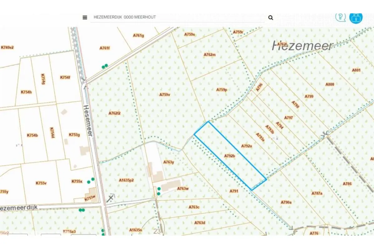 Niet bebouwbare grond te  koop in Meerhout 2450 26500.00€  slaapkamers m² - Zoekertje 539916