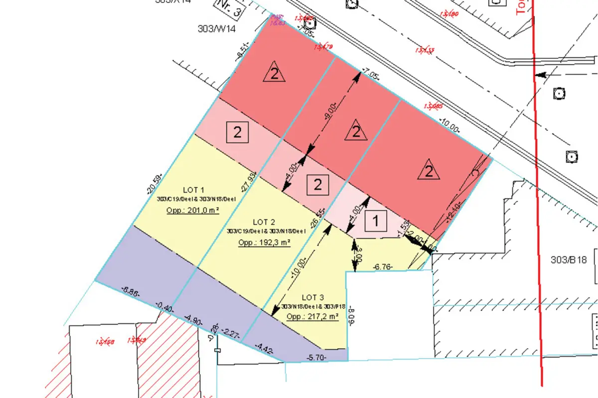 Grond te  koop in Hemiksem 2620 205000.00€  slaapkamers m² - Zoekertje 554241