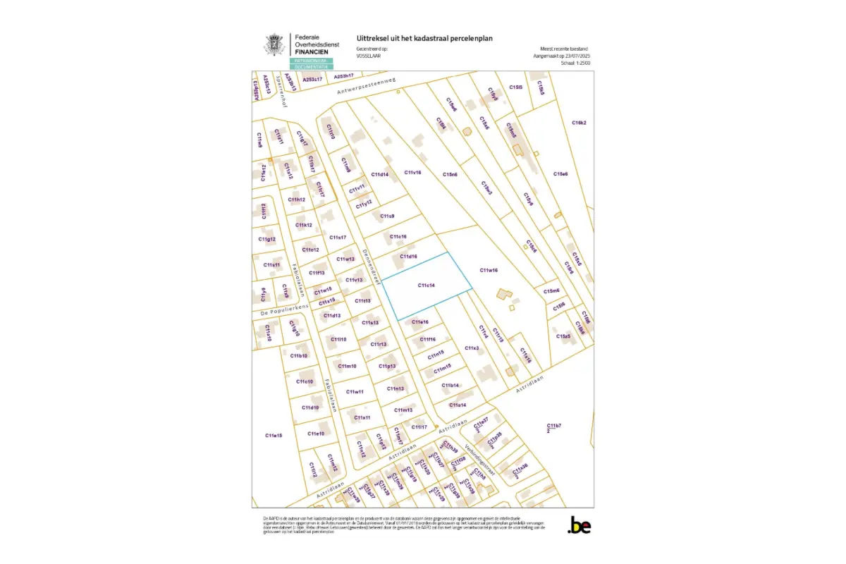 Grond te  koop in Vosselaar 2350 800000.00€  slaapkamers m² - Zoekertje 692329