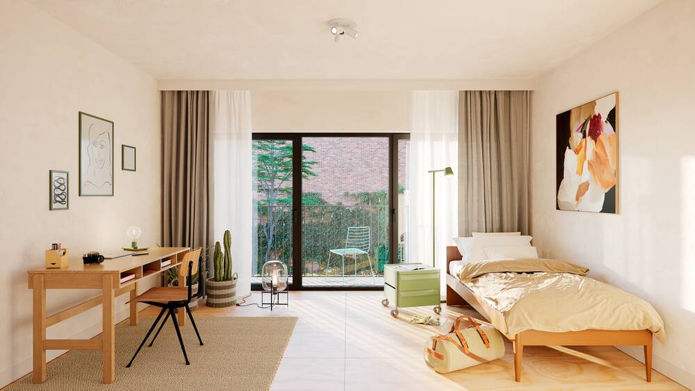 Appartement te  huur in Mechelen 2800 750.00€ 1 slaapkamers 23.20m² - Zoekertje 587532