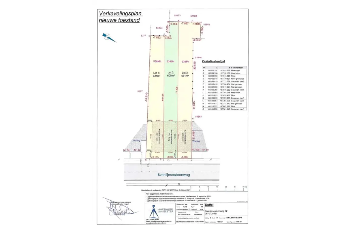 Grond te  koop in Duffel 2570 193000.00€  slaapkamers m² - Zoekertje 602544