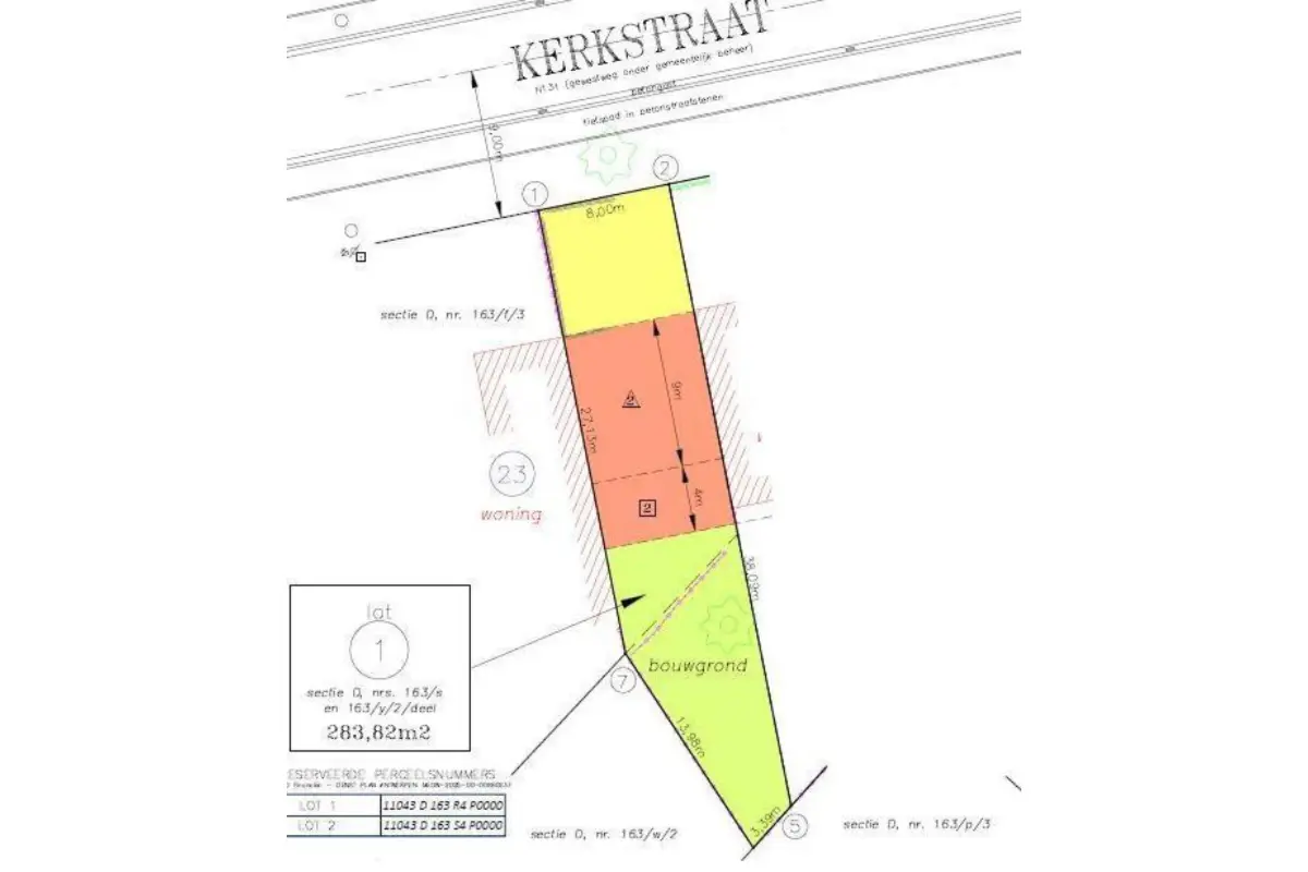 Bouwgrond te  koop in Sint-Lenaarts 2960 159000.00€  slaapkamers m² - Zoekertje 616490