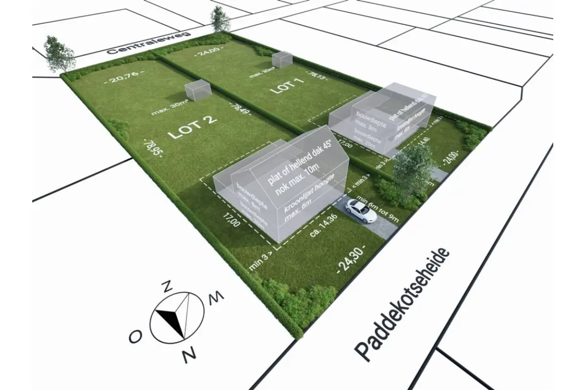 Grond te  koop in Nijlen 2560 299000.00€  slaapkamers m² - Zoekertje 623751