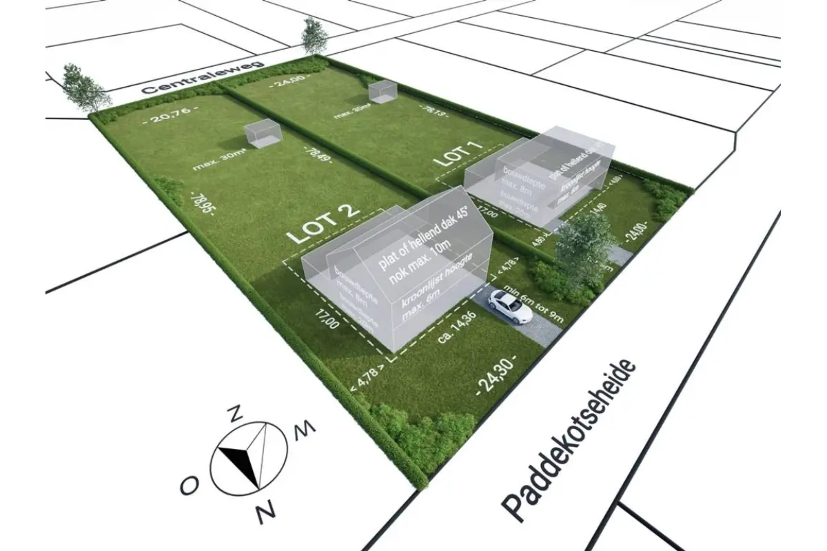 Grond te  koop in Nijlen 2560 299000.00€  slaapkamers m² - Zoekertje 623752