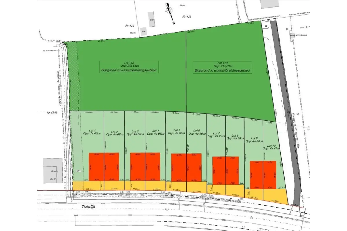 Grond te  koop in Schriek 2223 155000.00€  slaapkamers m² - Zoekertje 642501