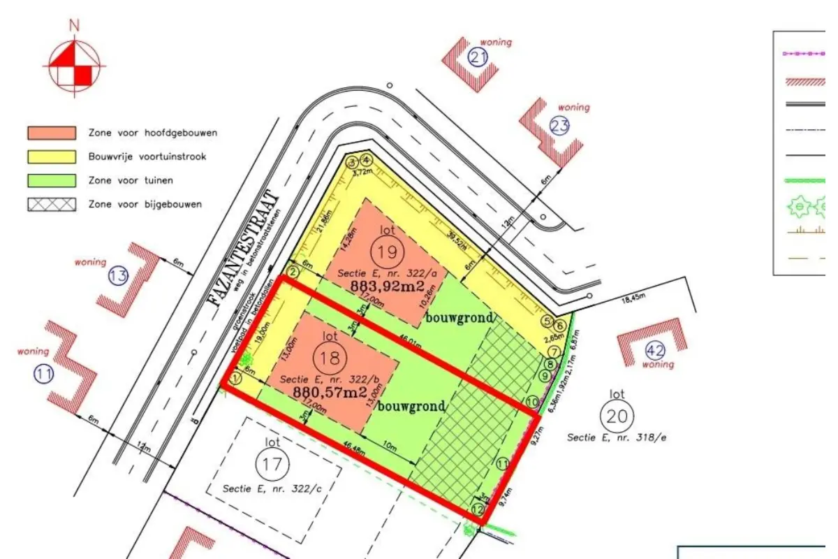 Grond te  koop in Lille 2275 225000.00€  slaapkamers m² - Zoekertje 663200