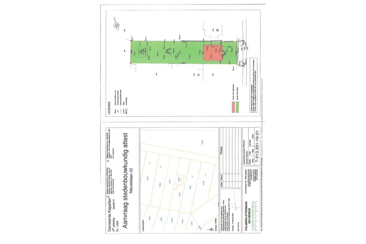 Grond te  koop in Kapellen 2950 370000.00€  slaapkamers m² - Zoekertje 665377