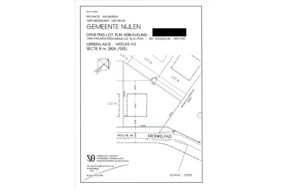 Grond te  koop in Nijlen 2560 335000.00€  slaapkamers m² - Zoekertje 701924