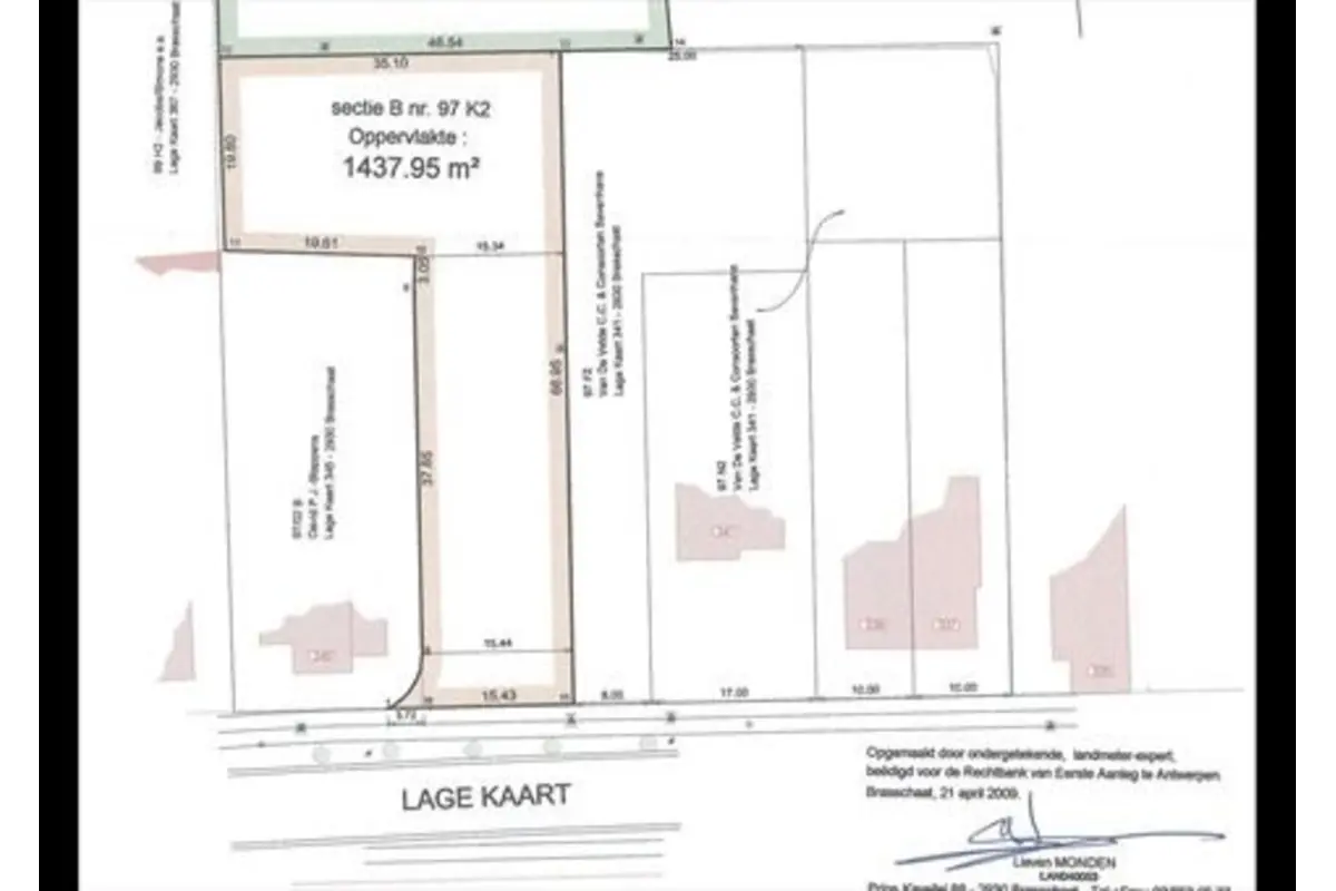 Grond te  koop in Brasschaat 2930 365000.00€  slaapkamers m² - Zoekertje 707691