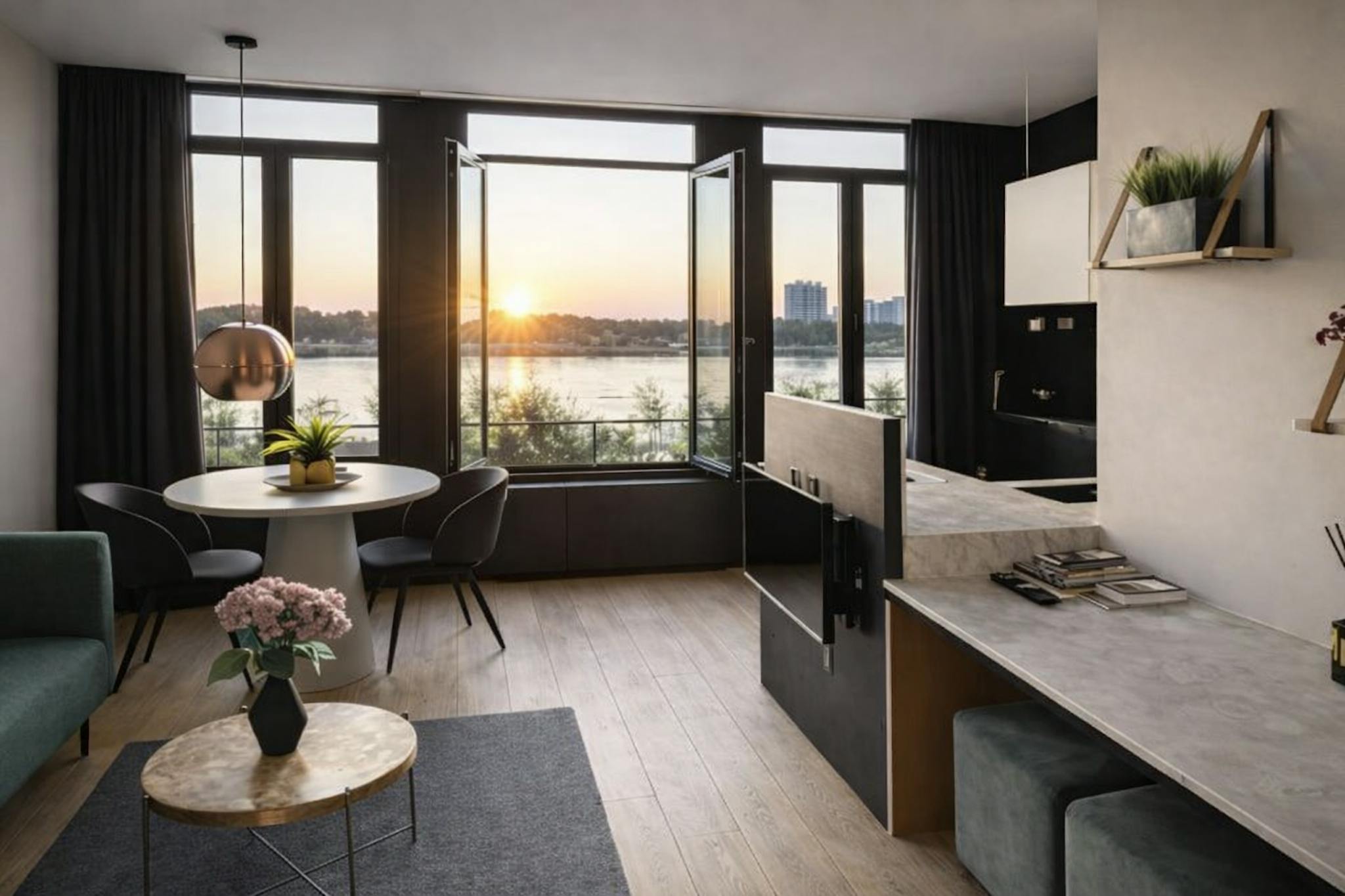 Appartement te  huur in Antwerpen 2000 2450.00€ 1 slaapkamers 55.00m² - Zoekertje 723848