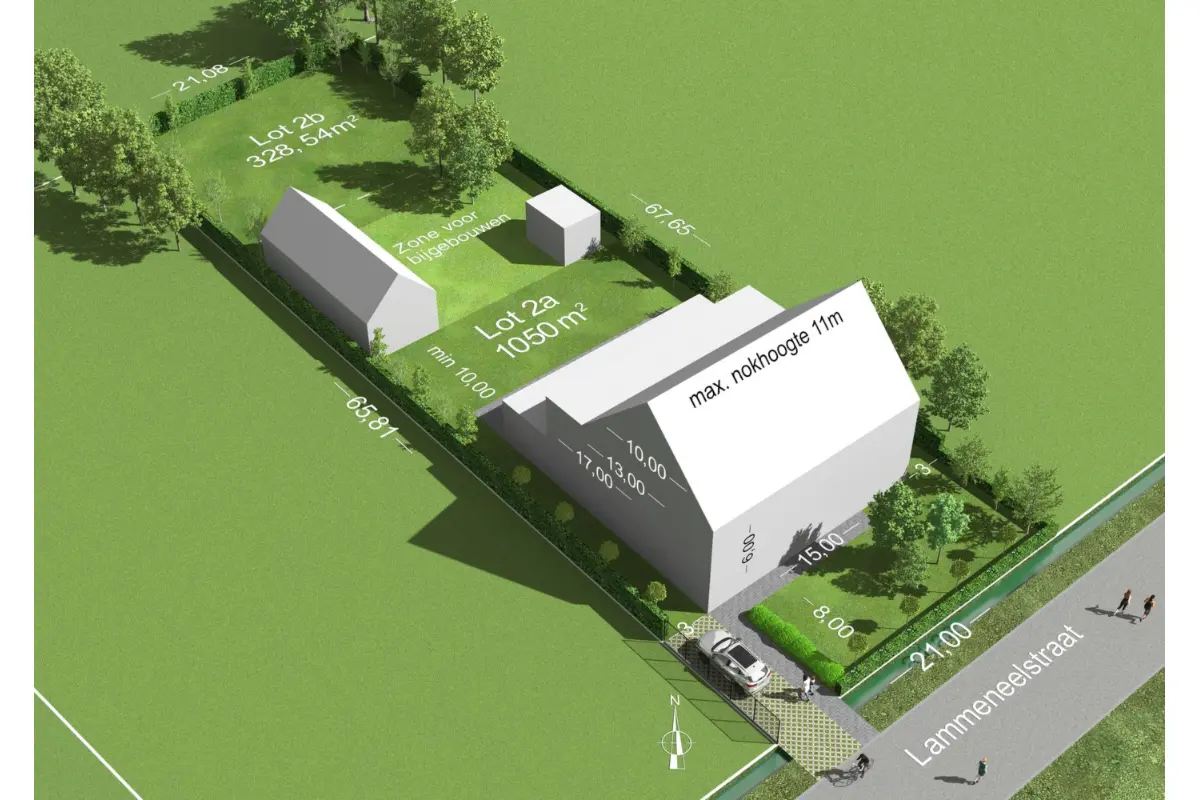 Bouwgrond te  koop in Heist-op-den-Berg 2220 265000.00€  slaapkamers m² - Zoekertje 738091