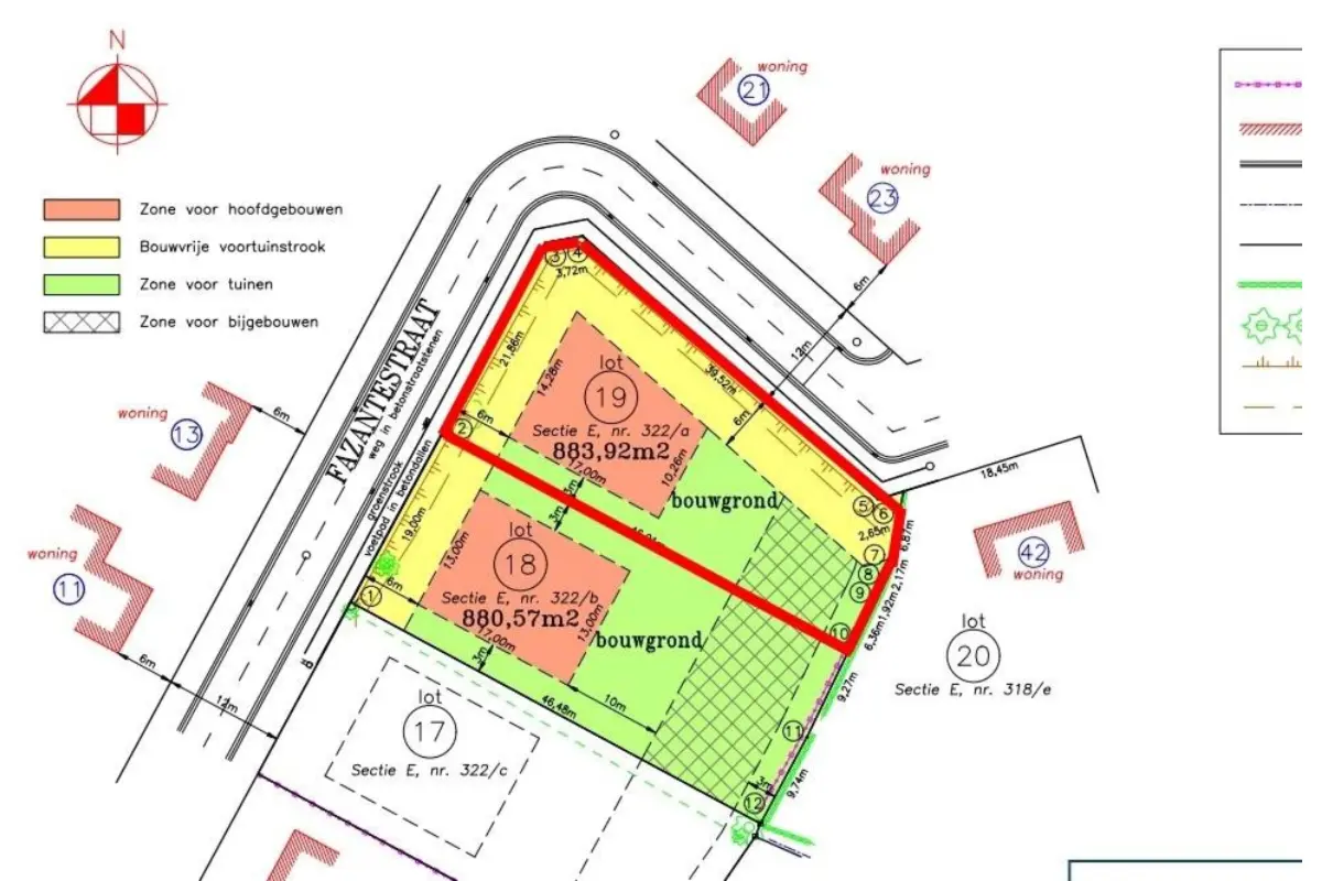Grond te  koop in Lille 2275 225000.00€  slaapkamers m² - Zoekertje 739566