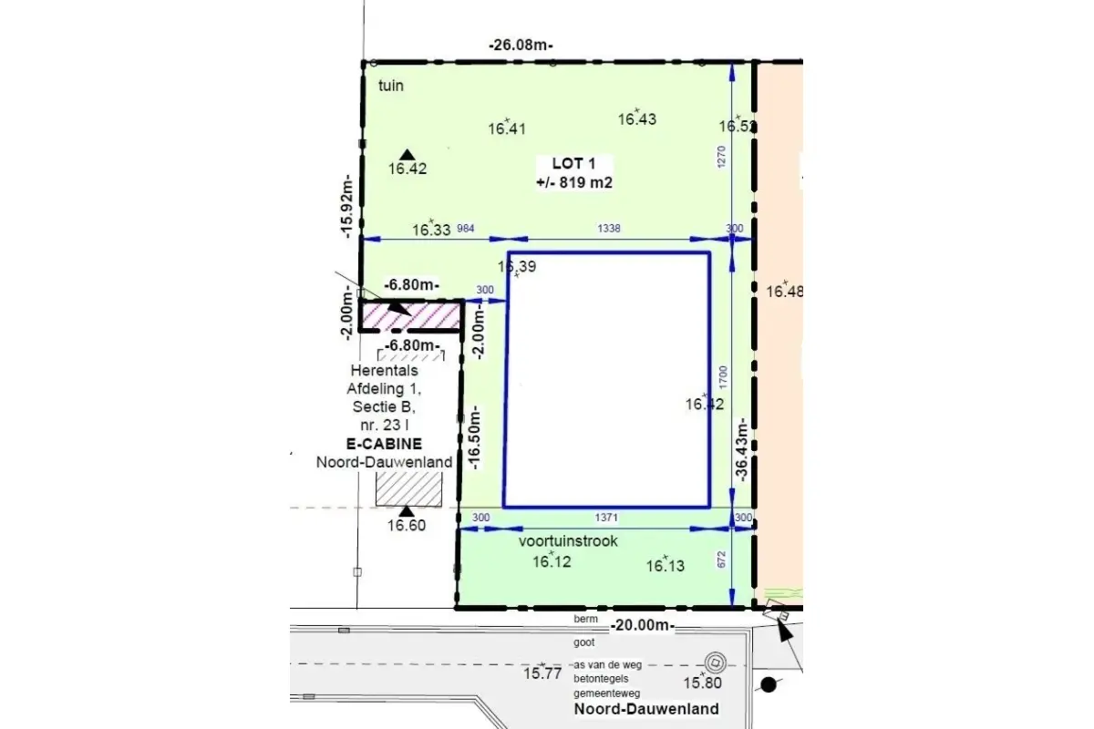 Grond te  koop in Herentals 2200 309000.00€  slaapkamers m² - Zoekertje 769727