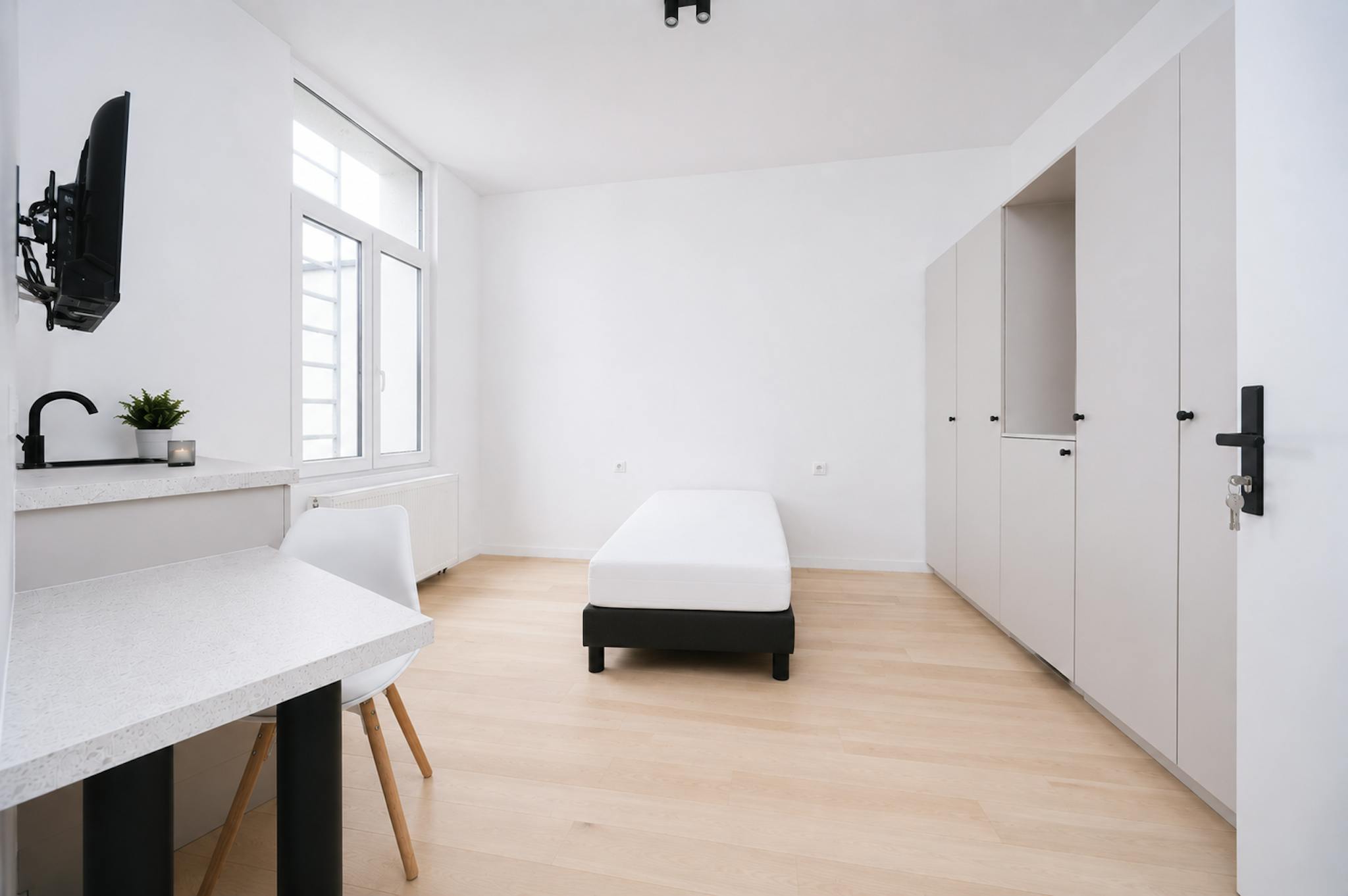 Appartement te  huur in Borgerhout 2140 800.00€ 1 slaapkamers 17.00m² - Zoekertje 786464