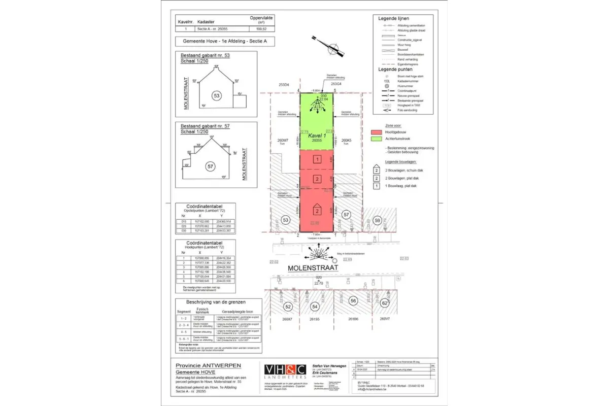 Grond te  koop in Hove 2540 179000.00€  slaapkamers m² - Zoekertje 792698