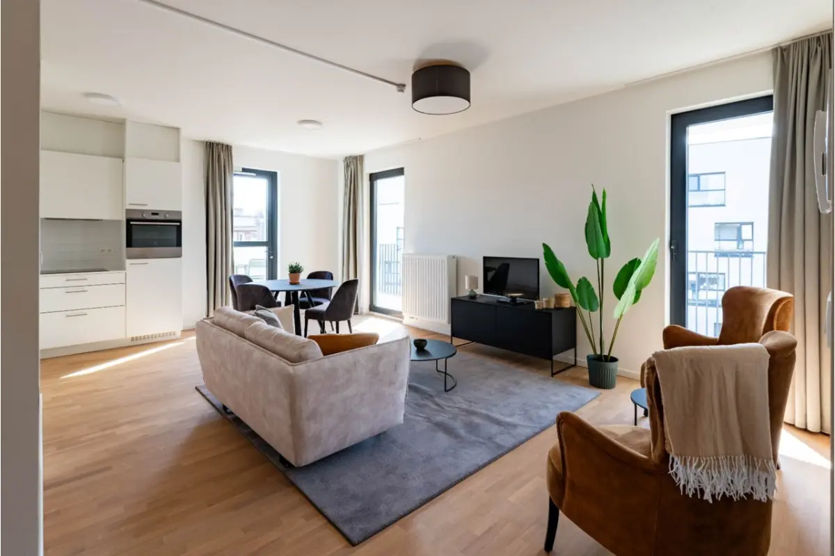 Appartement te  huur in Antwerpen 2018 2200.00€ 2 slaapkamers 76.00m² - Zoekertje 794028