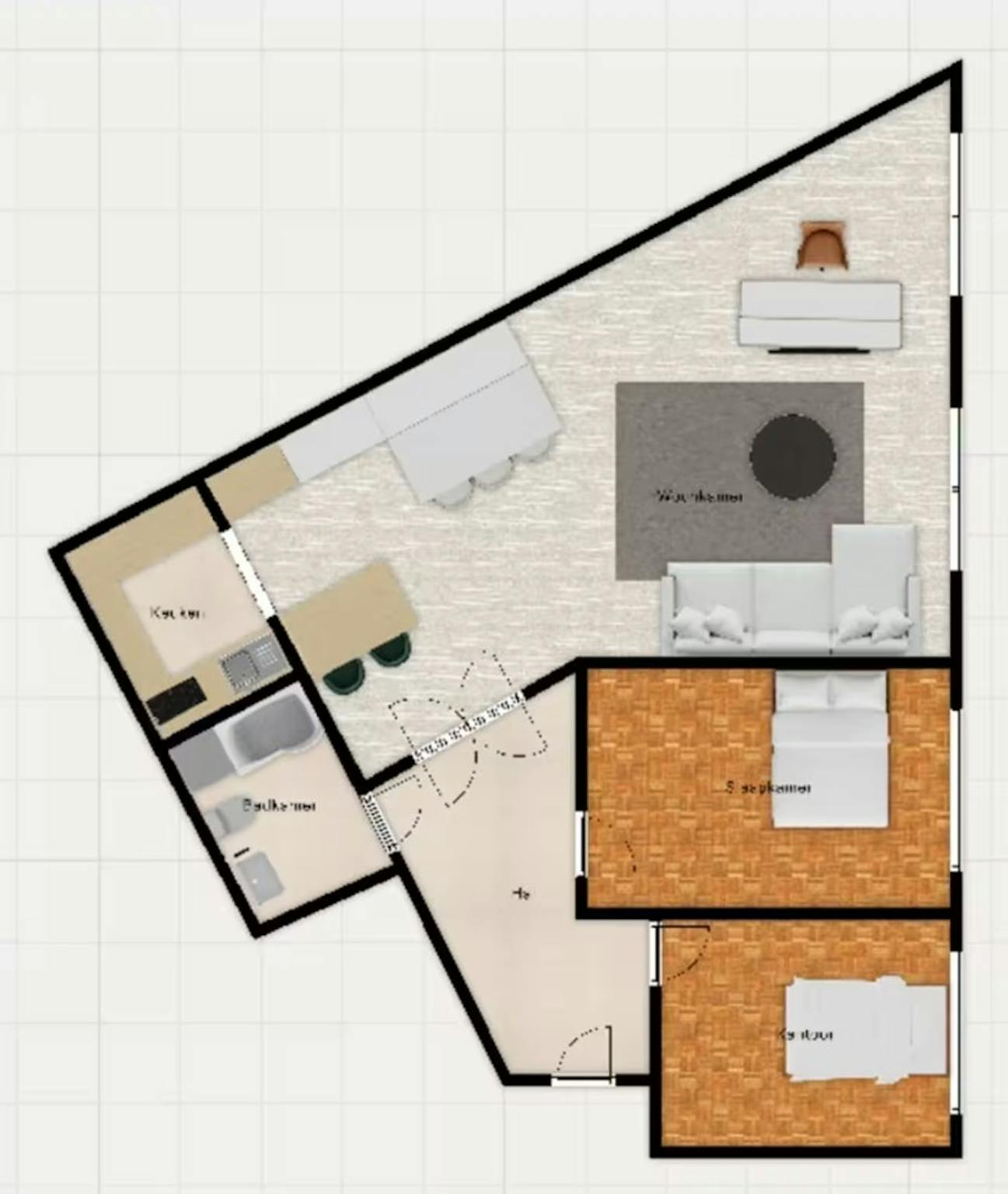 Appartement te  huur in Mechelen 2800 1850.00€ 2 slaapkamers 100.00m² - Zoekertje 794723