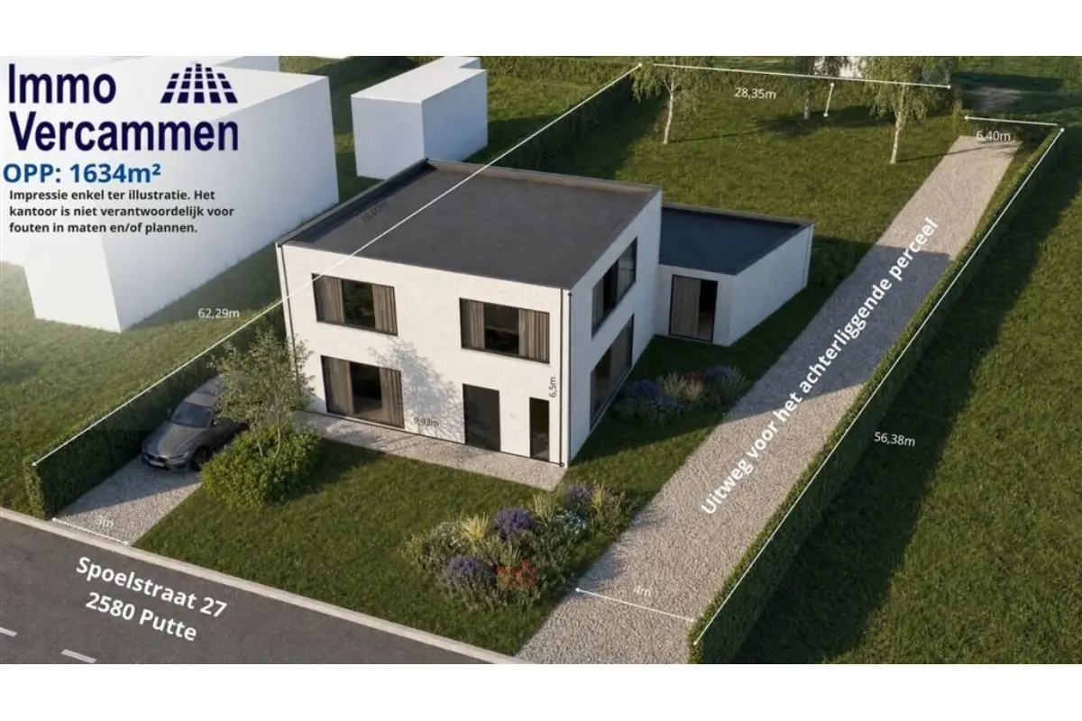 Bouwgrond te  koop in Putte 2580 295000.00€  slaapkamers m² - Zoekertje 815573